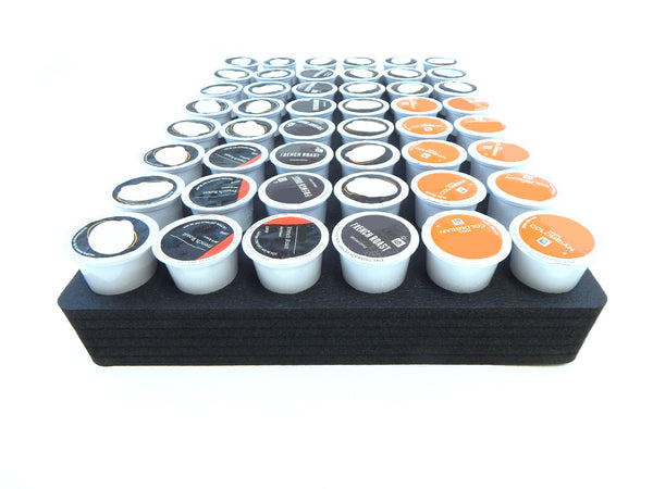 Polar Whale 2 Coffee Pod Storage Organizers Tray Drawer Insert for Kitchen Home Office Waterproof Washable  12.6 X 17.9 X 2 Inches Holds 48 Each (96 Total) Compatible with Keurig K-Cup