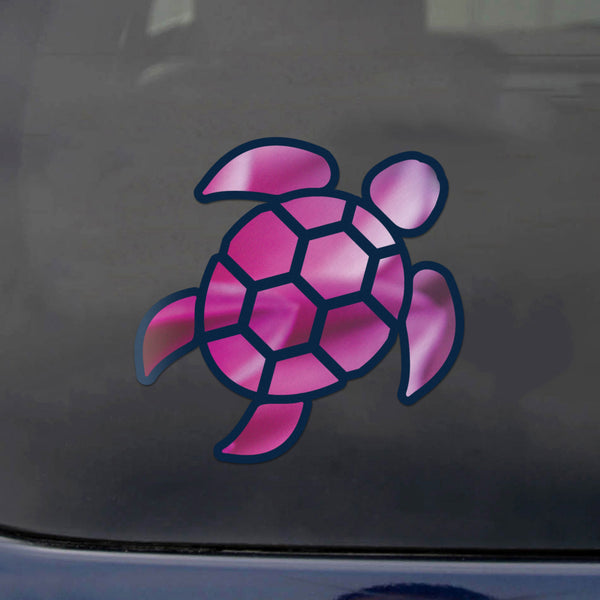 Red Hound Auto Sea Turtle Pink Purple Sticker Decal Wall Tumbler Cup Window Car Truck Laptop 2.5 Inches