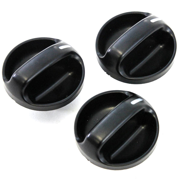 Set of 3 - Compatible with Toyota Tundra Truck 2000-2006 Control Knobs Dials Heater AC or Fan Replacement Full Air Conditioner