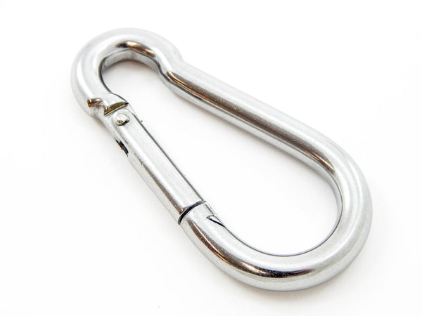 Red Hound Auto 50 Steel Spring Snap Quick Link Carabiner Hook Clips 4 Inches Length - Heavy Duty 320 Pound