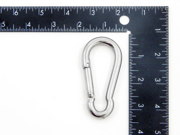 Red Hound Auto 50 Steel Spring Snap Quick Link Carabiner Hook Clips 4 Inches Length - Heavy Duty 320 Pound