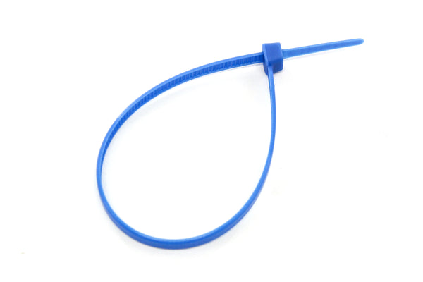 500 Heavy Duty Blue 4 Inch 18 Pound Color Cable Ties Nylon Wraps Bulk Combo Kit