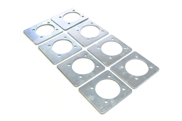 8) Backing Plate Mounting Plates for D Ring Plate Tie Down Recessed