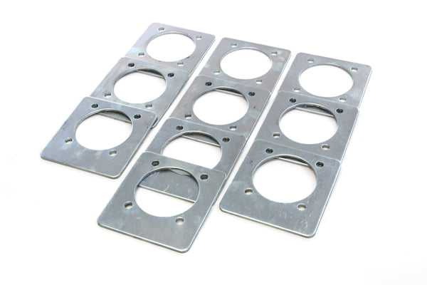 10) Backing Plate Mounting Plates for D Ring Plate Tie Down Recessed