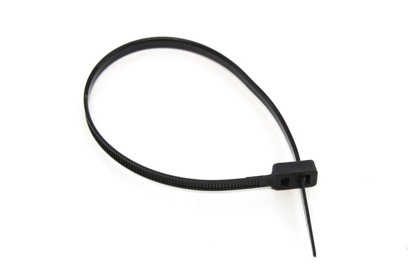 100 pcs Black 9 Inches Double Head 50 lbs Zip Cable Tie Wire & Cord Management Nylon Zip Tie