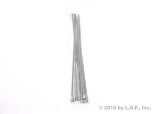 10-Pack Heavy Duty 14 Inches (115lbs) Stainless Steel Exhaust Locking Zip Cable Ties