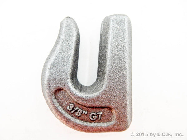 Red Hound Auto 10 New 3/8 Inches G7 Weld on Grab Chain Hooks G-70 Bucket Trailer Back Hoe Tie Down