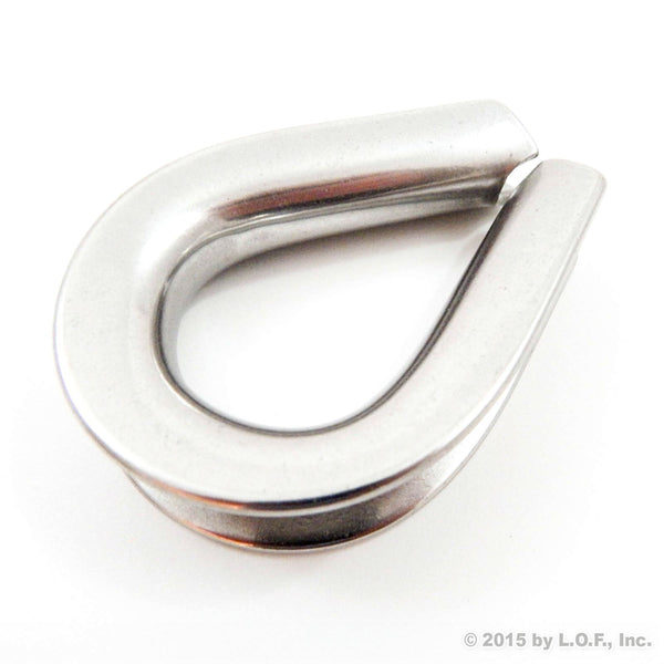 Red Hound Auto 1/2 Inches (13mm) Stainless Steel Wire Rope Cable Thimbles