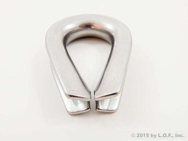 Red Hound Auto 1/2 Inches (13mm) Stainless Steel Wire Rope Cable Thimbles