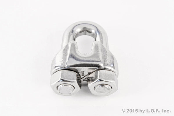 Red Hound Auto Malleable Galvanized Wire Rope Cable Clip 1/8 Inches - 3mm Premium