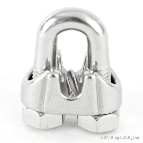 Red Hound Auto Malleable Galvanized Wire Rope Cable Clip 1/8 Inches - 3mm Premium