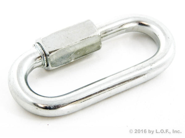 Red Hound Auto 1 Quick Link Chain Rope Cable Connector 3 Inches Long Heavy Duty 3/8 Inches Thick 1760 Pound