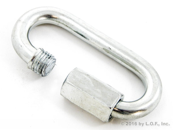 Red Hound Auto 1 Quick Link Chain Rope Cable Connector 3 Inches Long Heavy Duty 3/8 Inches Thick 1760 Pound