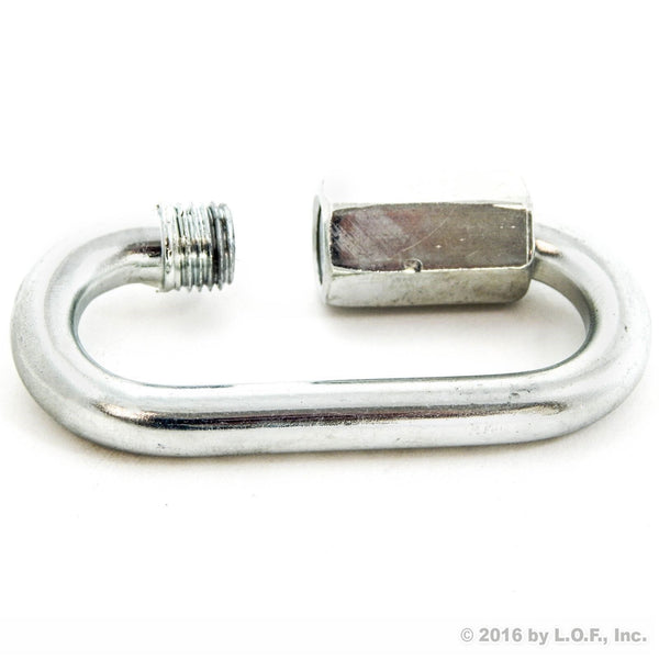 Red Hound Auto 1 Quick Link Chain Rope Cable Connector 3 Inches Long Heavy Duty 3/8 Inches Thick 1760 Pound