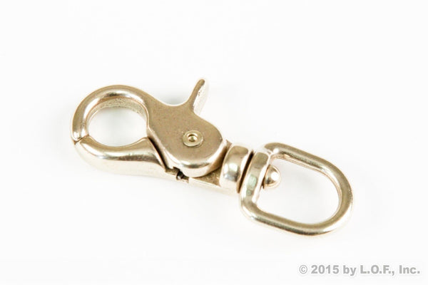 Red Hound Auto 1 Round Eye Trigger Quick Snap Silver 1/2 Inch Hook Leash Purse Key Ring Belt