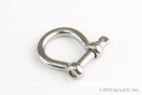 Red Hound Auto 1 Stainless Steel 5/16 Inch 7.9mm Anchor Shackle Bow Pin Chain Ring 1400 Pound