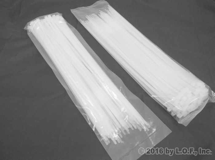 200-Pack Heavy Duty 14 Inches (50lbs) Zip Cable Tie Down Strap Wire UV Natural Nylon Wrap