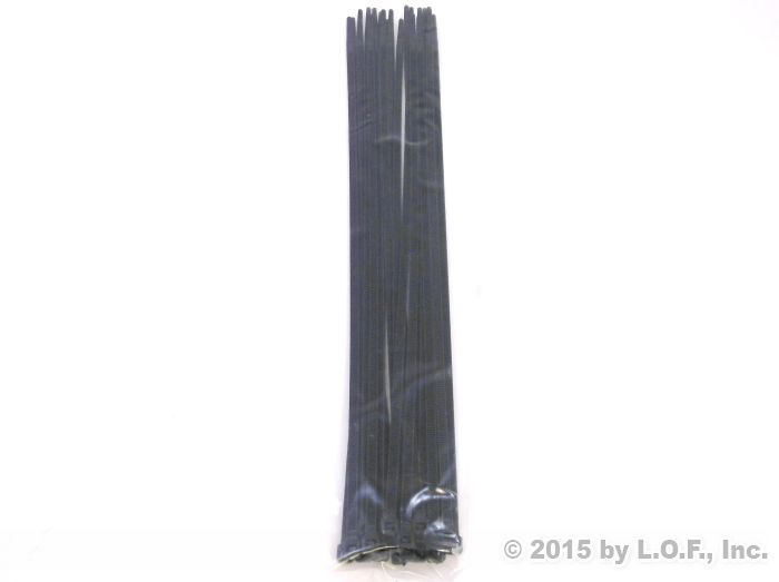 25-Pack Heavy Duty 14 Inches (50lbs) Zip Cable Tie Down Strap Wire UV Black Nylon Wrap
