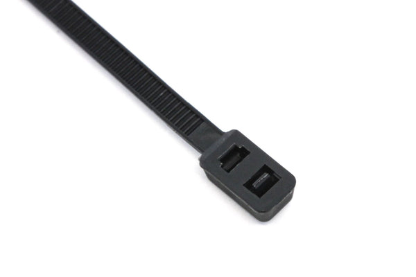 25 pcs Black 9 Inches Double Head 50 lbs Cable Tie Wire & Cord Management Nylon Zip Tie