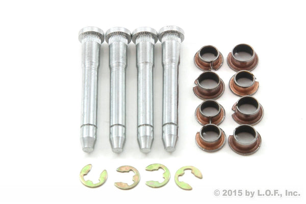 Red Hound Auto 4 Pin & Bushing Kit Door Hinge Compatible with Chrysler Dodge Plymouth with 8 Bushings & 4 Clips