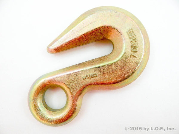 Red Hound Auto (4) Forged 5/8 Inches Eye Grab Hook - Grade 70