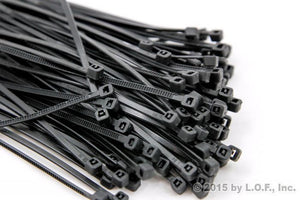 500-Pack Heavy Duty 4 Inches (18lbs) Zip Cable Tie Down Strap Wire Uv Black Nylon Wrap