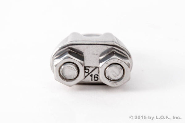 Red Hound Auto Malleable Galvanized Wire Rope Cable Clip 5/16 Inches - 8mm Premium