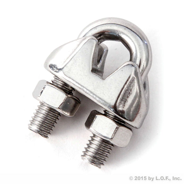 Red Hound Auto Malleable Galvanized Wire Rope Cable Clip 5/16 Inches - 8mm Premium