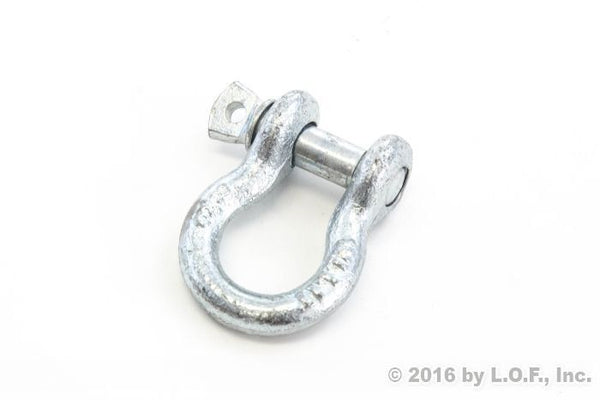 Red Hound Auto 5 Pak 3/8 10mm Galvanized D Ring Shackle .75 Ton Boat Marine Anchor Screw Pin