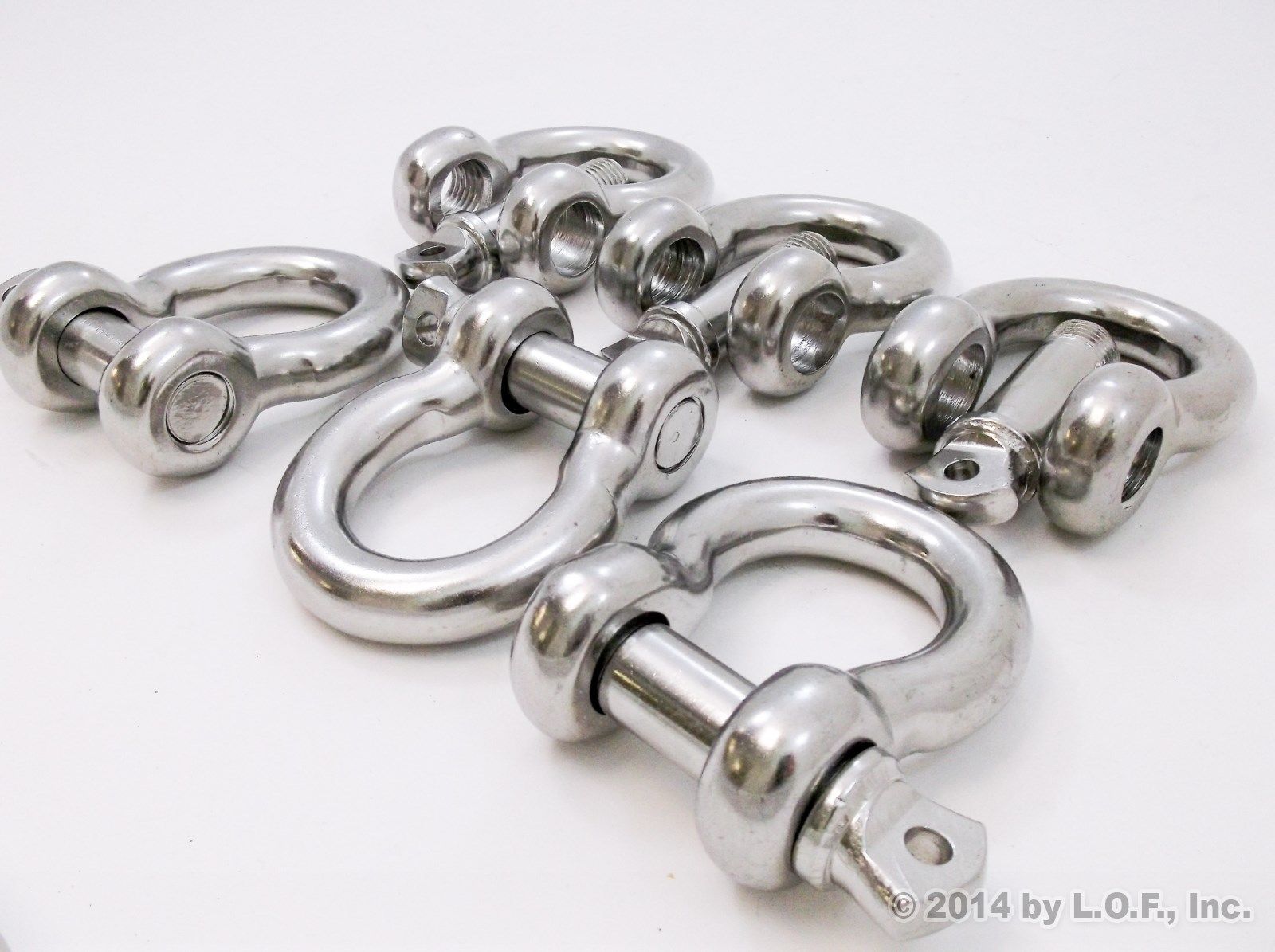 Red Hound Auto (6) 3/4 Inches Stainless Steel D Ring Anchor Bow Shackle w 7/8 Inches pin