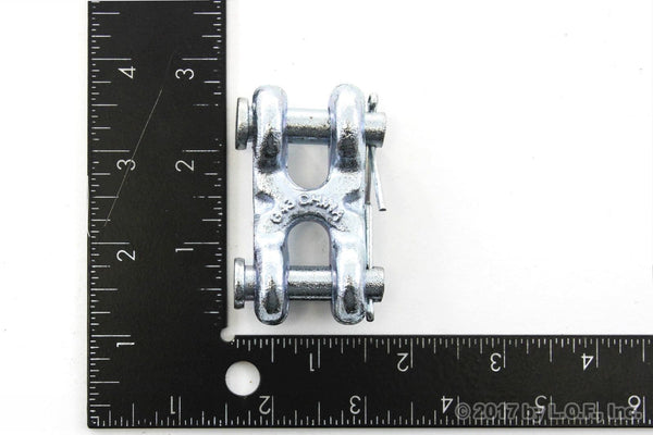 Red Hound Auto (6) Safety Chain RePair Link 1/4 Inch - 5/16 Inch Twin Link Clevis 3900 WLL