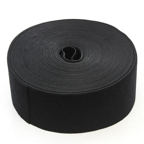 75FT Reusable 3 Inch Roll Hook & Loop Cable Fastening Tape Cord Wraps Straps
