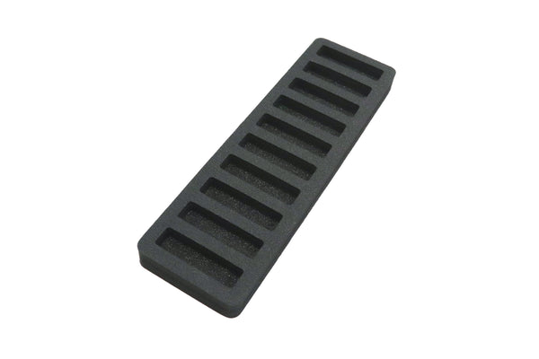 Polar Whale Rolled Coin Storage Organizer Tray Slim Holds Nickels Holder for Office or Home Waterproof Washable  1 Inches Thick Foam 10 Compartments for 10 Rolls Nickel Black