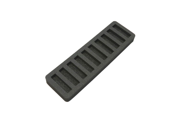 Polar Whale Set of 2 Rolled Coin Storage Organizers Tray Slim Holds Dimes Holder for Office or Home Waterproof Washable  1 Inches Thick Foam 10 Compartments for 10 Rolls Dime Black Pair