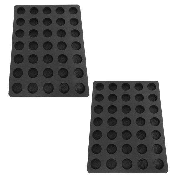 Polar Whale 2 Coffee Pod Storage Organizers Tray Drawer Insert for Kitchen Home Office Waterproof Washable  11.9 X 15.9 X 2 Inches Holds 35 Each (70 Total) Compatible with Keurig K-Cup