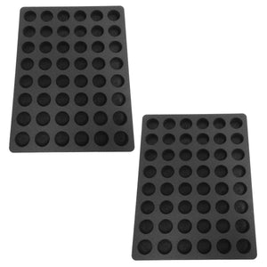 Polar Whale 2 Espresso Capsule Storage Organizers Tray Drawer Insert Home Office Waterproof  11.9 X 15.9 X 2 Inches Holds 48 Each (96 Total) Compatible with Nespresso Original Originalline