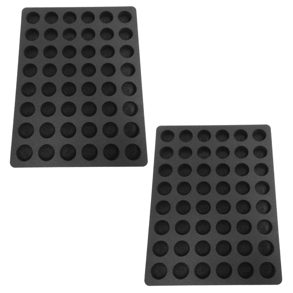 Polar Whale 2 Espresso Capsule Storage Organizers Tray Drawer Insert Home Office Waterproof  11.9 X 15.9 X 2 Inches Holds 48 Each (96 Total) Compatible with Nespresso Original Originalline