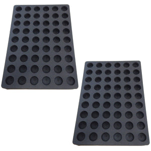 Polar Whale 2 Espresso Capsule Storage Organizers Tray Drawer Insert Home Office Waterproof  12.6 X 17.9 X 2 Inches Holds 54 Each (108 Total) Compatible with Nespresso Original Originalline