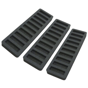 Polar Whale Set of 3 Rolled Coin Storage Organizers Tray Slim Holds Nickels Holder for Office or Home Waterproof Washable  1 Inches Thick Foam 10 Compartments for 10 Rolls Nickel Black