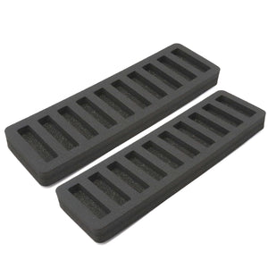 Polar Whale Set of 2 Rolled Coin Storage Organizers Tray Slim Holds Dimes Holder for Office or Home Waterproof Washable  1 Inches Thick Foam 10 Compartments for 10 Rolls Dime Black Pair