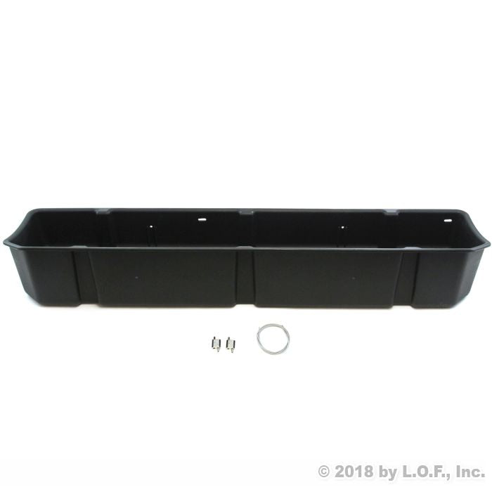 Red Hound Auto Under Seat Storage Box Compatible with Ford F-150 SuperCrew 2015-2022 and SuperDuty F-250 F-350 Crew Cab 2017-2022 Cab Without OEM Underseat Floor Mounted Flip-up Storage System