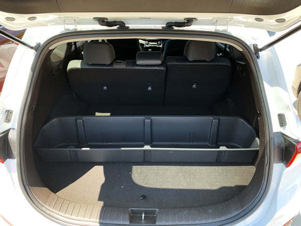 Red Hound Auto Cargo Rear Storage Box Container Custom Direct Fit Black Compatible with Hyundai Santa Fe 2019 Heavy Duty Storage System