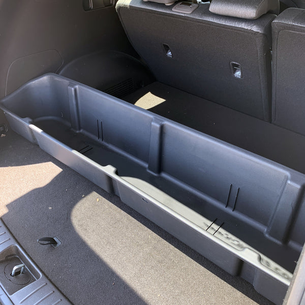 Red Hound Auto Cargo Rear Storage Box Container Custom Direct Fit Black Compatible with Hyundai Santa Fe 2019 Heavy Duty Storage System