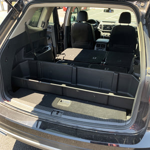 Red Hound Auto Cargo Rear Storage Box Container Custom Direct Fit Black Compatible with Volkswagen VW Atlas 2018-2019 Heavy Duty Storage System