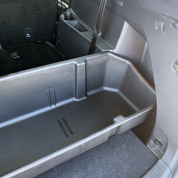 Red Hound Auto Cargo Rear Storage Box Container Custom Direct Fit Black Compatible with Volkswagen VW Atlas 2018-2019 Heavy Duty Storage System
