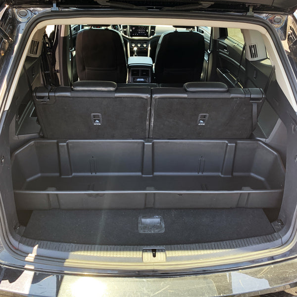 Red Hound Auto Cargo Rear Storage Box Container Custom Direct Fit Black Compatible with Volkswagen VW Atlas 2018-2019 Heavy Duty Storage System