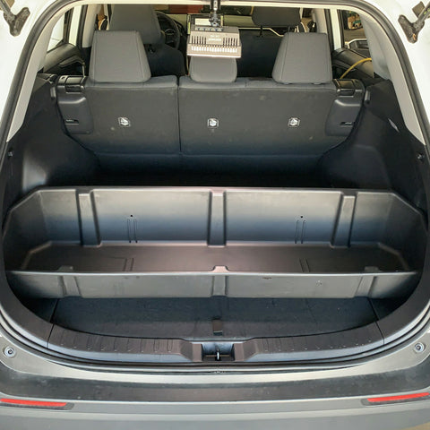 Red Hound Auto Cargo Rear Storage Box Container Custom Direct Fit Black Compatible with Toyota RAV4 2019 Heavy Duty Storage System