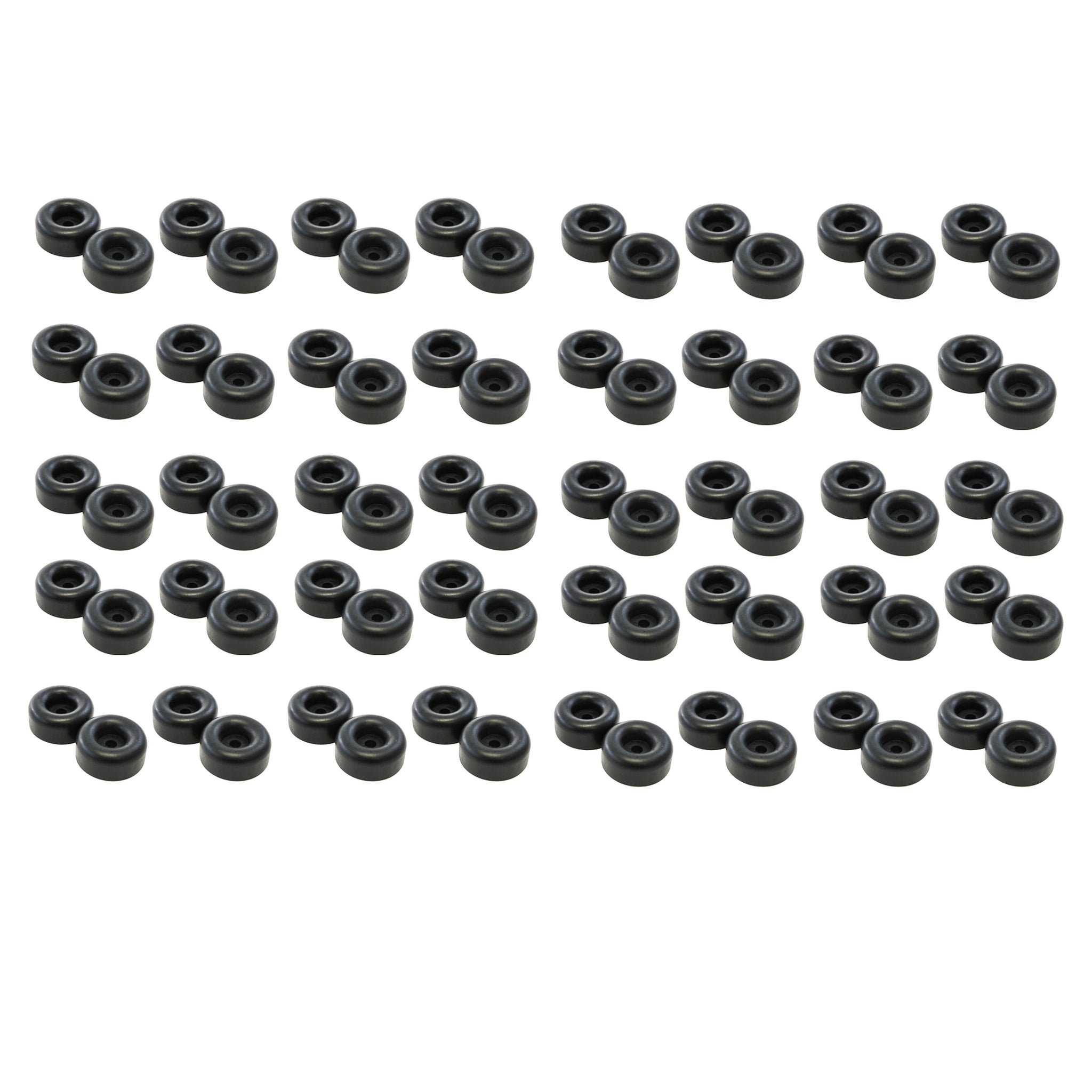 Red Hound Auto 80 Rubber Bumpers for Trailer Compatible with Ramp Door Truck 2.5 Inches Round Replacement Cargo Stop