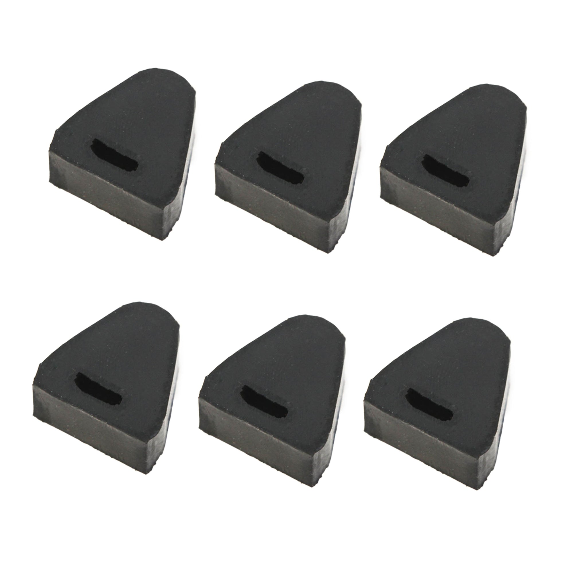 Red Hound Auto 6 Rubber Tailgate Bumpers Compatible with Silverado Sierra Right or Left Side Latch Cushion Stop