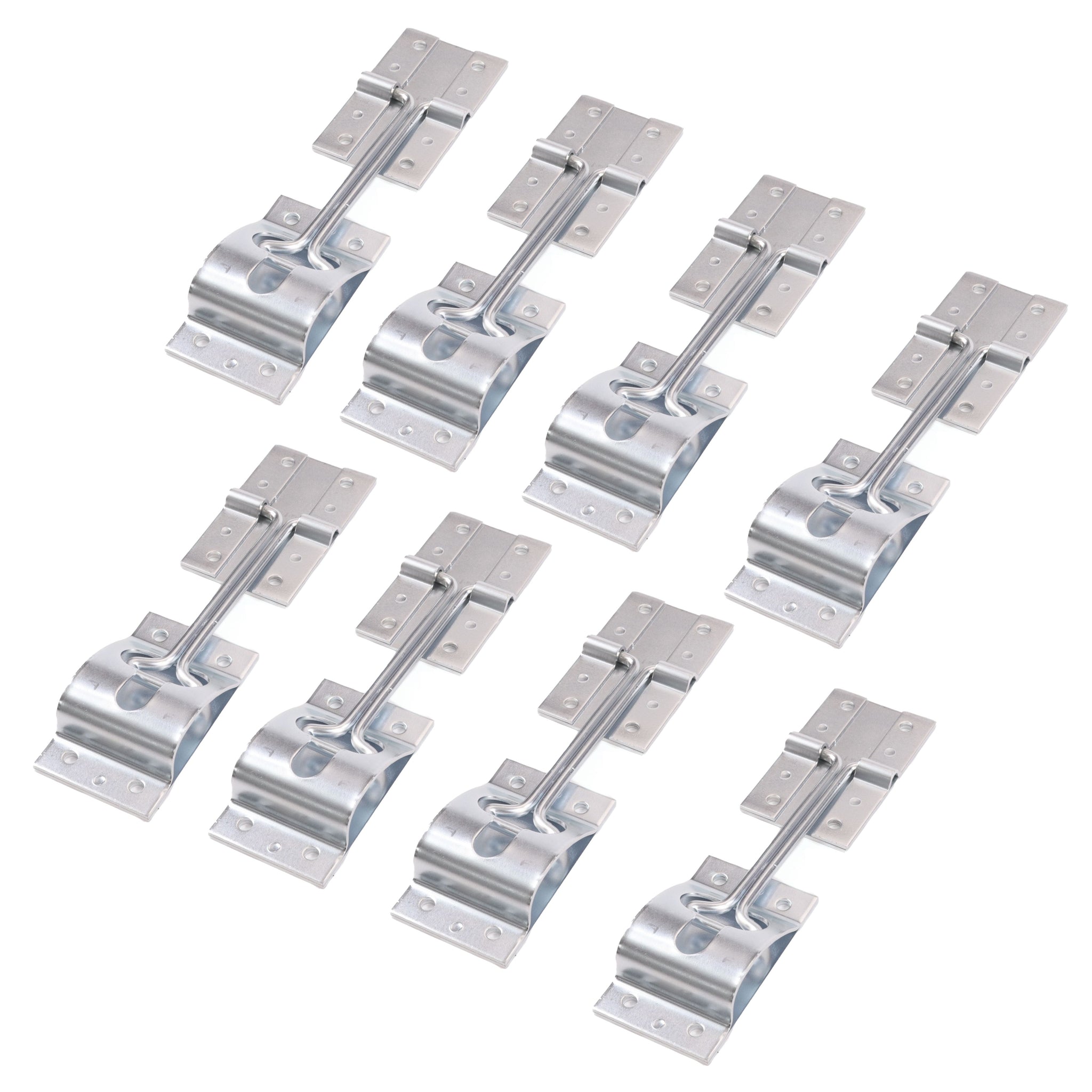Red Hound Auto 8 Metal T-Style Door Holder Entry Door Catches 4 Inch Long Compatible with RV Trailer Camper Exterior Door Hold Hook & Keeper Hardware Zinc Plated Steel